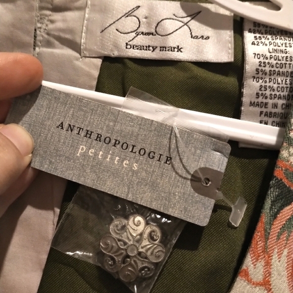 New with Tags Anthropologie Byron Lars Bea & J Botanical Sheath Dress - Picture 12 of 16